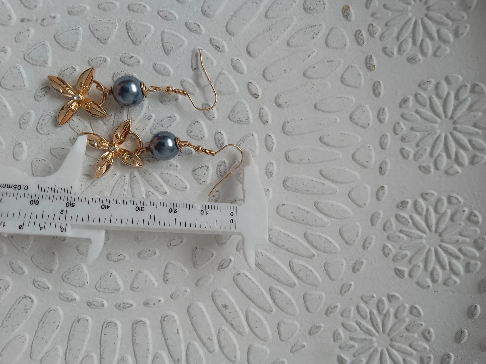 Vintage oorbellen met natuurlijke zoetwaterparelculturen – photo 4